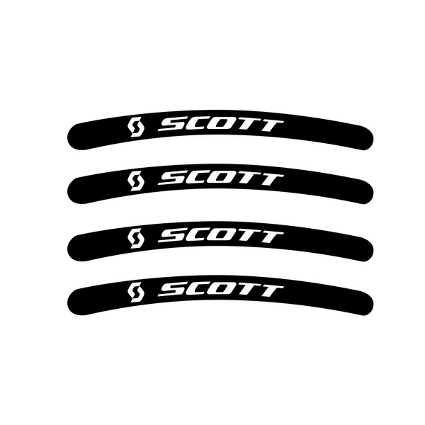 4pcs for Scott stickers bike stickers bike MTB BDC BIKE Tuning Rim Wheel  Decal Sticker Logo Emblem