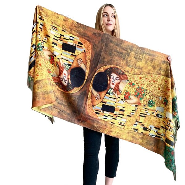 Gustav Klimt The Kiss Silk Scarf