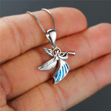 Sterling, Angel, necklace for women, angelwingsnecklace