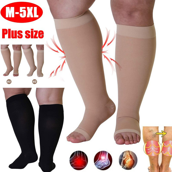 Plus Size M-5XL Compression Long Socks 
