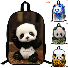 personalizedbackpack, pandaschoolbag, black backpack, School Backpack