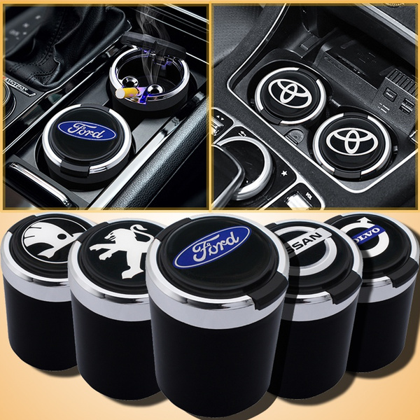 21 Kinds of Fashion Car Accessories LED Car Ashtray Car LOGO High