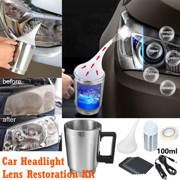 Car Headlight Lens Restoration Kit Headlamp Lens Restore Polishing Cleaning  Tools