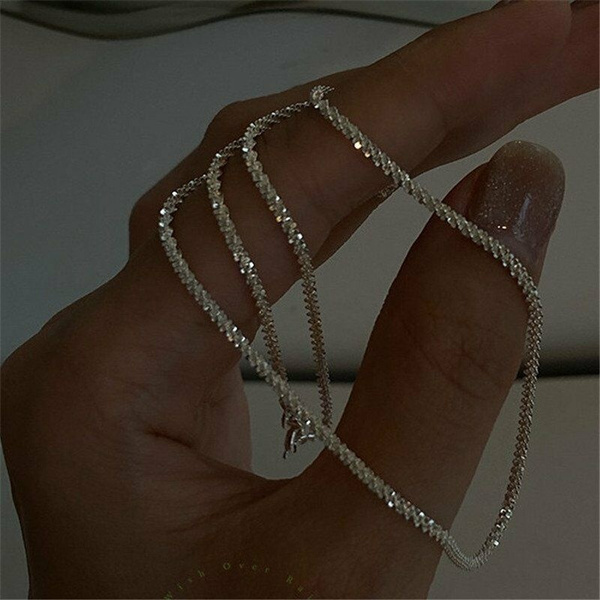 Shiny sterling outlet silver chain