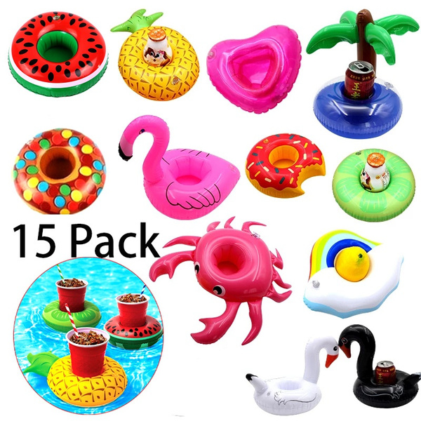 Water Toy Swimming Floats Coasters Doughnut Pool Party toy Cup Holder Summer 