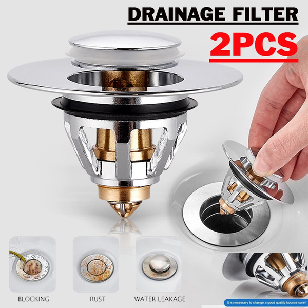 Gadgets Shower Sink Drain Cover Bath Plug Shower Drain Hair Stainless Steel Catcher  Sink Filter Prevents Hair From Clogging