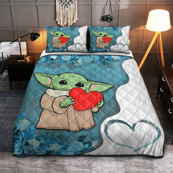 Collectible Baby Yoda Mandalori Cool, Baby Yoda Bedding Set