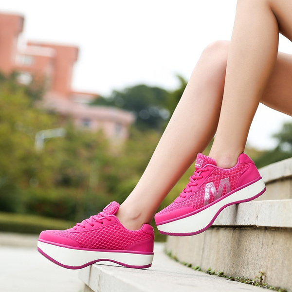 Spring and Summer Professional Negative Heel Shoes Female Lumbar