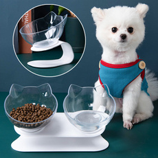 Plastic, pet bowl, tiltedcatbowl, antivomitingdogbowl