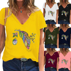 Summer, Blouses & Shirts, Printed Tee, Graphic Shirt