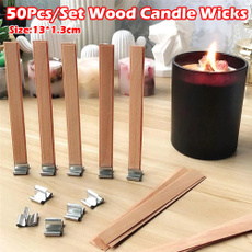 Candle, Wood, Metal, diy