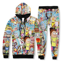 rick and morty sweat suit