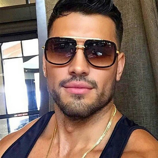 Gafas De Sol Cuadradas De Aviador Vintage Para Hombres Muje Gafas De Sol Cuadradas De Aviador Vintage Para Hombres Muje