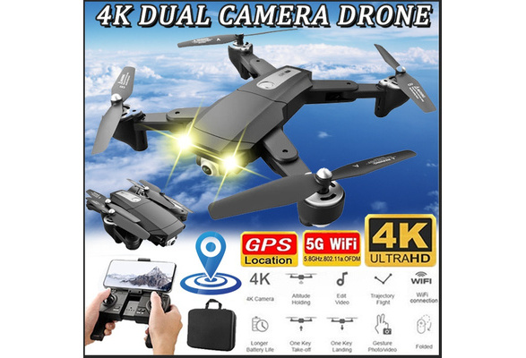 Drone S604 Pro GPS Folding Flow Dual Camera 4K HD Aerial Photography Four-axis Aircraft One-key Return 5G Dual Camera Battery Wish