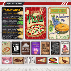 fastfood, art, Restaurant, metalpainting