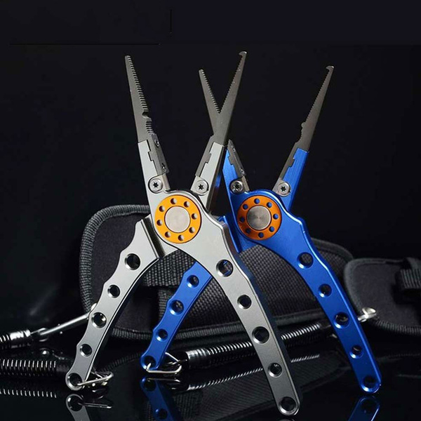20CM Fishing Pliers Aluminum Alloy Scissor Hook Fishing Tool Line Cutter Horse Line Pliers