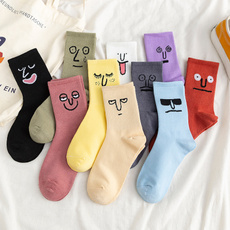 emoticon, Kawaii, Cotton Socks, Colorful