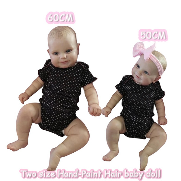 50/60CM Two Options Reborn Baby Doll Toddler Real Soft Touch