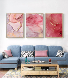 pink, homedecorpainting, modern abstract oil painting, nordiccanvasposter