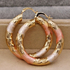 Fashion Accessory, Hoop Earring, Joyería de pavo reales, gold