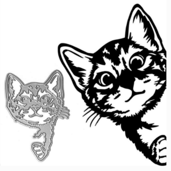 Cat Metal Cutting Dies Making Craft Animal cuts Scrapbooking Embossing stencil 