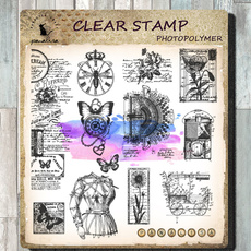 vintagestamp, Scrapbooking, stampset, collage
