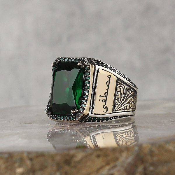 Green rings hot sale for men