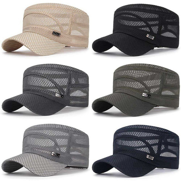 New Summer Unisex Flat Caps Plain Cap Vintage Army Military Cadet Hat New Summer Unisex Flat Caps Plain Cap Vintage Army Military Cadet Hat