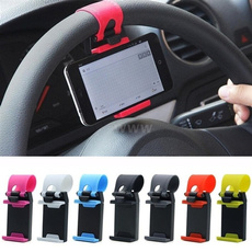 Car Horizontal Mobile Phone Steering Wheel Mobile Navigation Bracket for All Phone
