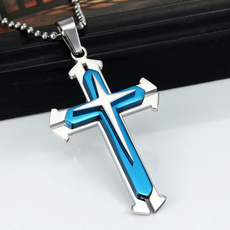 Steel, Stainless Steel, Cross necklace, Cross Pendant