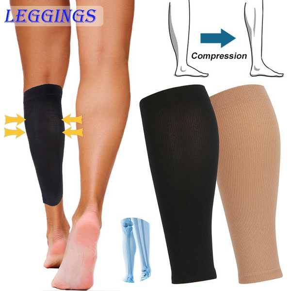 Unisex Footless Compression Socks Calf Compression Sleeve For Swelling,  Shin Splint, Varicose Veins, Edema, Nurses & Maternity