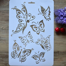 butterfly, paintingtemplate, stencil, template