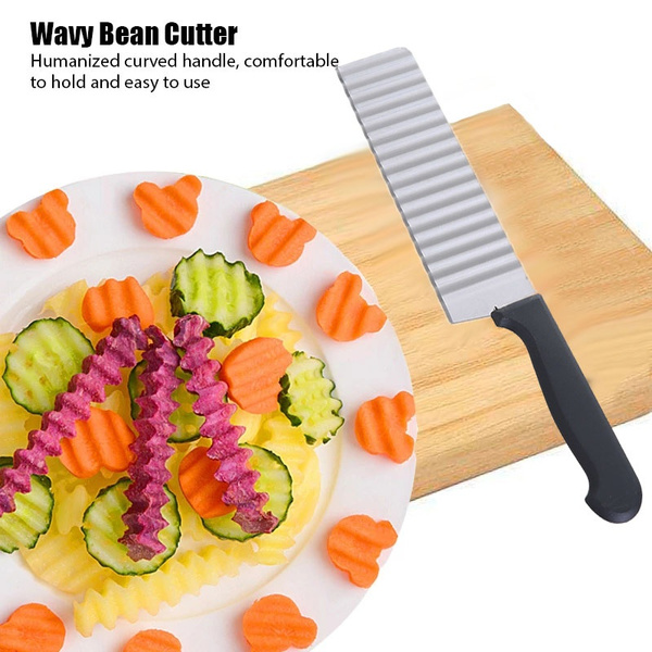 Potato Cutter Cooking Tool Stainless Wave Steel French Fry Potato