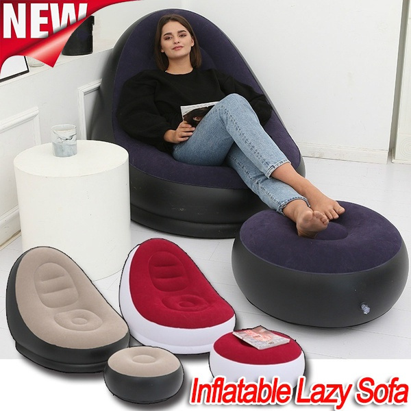 Buy Bry 2017 New Style Inflatable Lounger Air Chair Sofa Bed Lazy Bag Sofa  Bean ing Sand Beach Lay Bag Couch Beans For Bean Bag Chair (Black) Online  at desertcartBelize