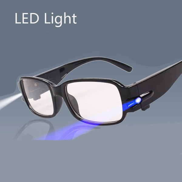 LED Light Reading Glasses Clear Occhiali Da Lettura +1.00 +1.50 +2.00 +2.50  +3.00 +3.50 +4.00 Diopter Night Presbyopic Glasses | Wish