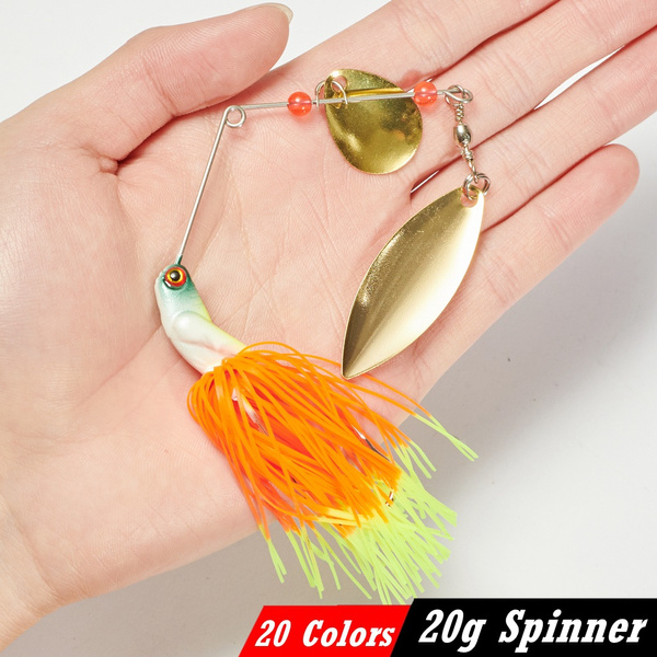 1pcs Spinner Bait 20g Metal Lure Hard Fishing Lure Spinner Lure 20