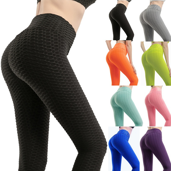 Women TikTok Leggings Anti-Cellulite High Waist Push Up Butt Lift Yoga Pants