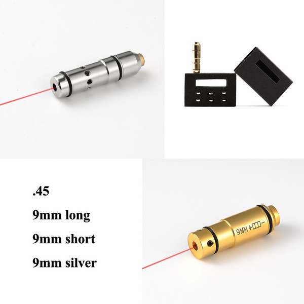 9mm Laser Training Bullet .45 Bore Sighter Dry Fire Simulation ACP