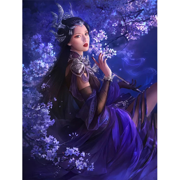 5D DIY Diamond Painting Embroidery Anime Girl Full Drill Mosaic Art Craft Kits