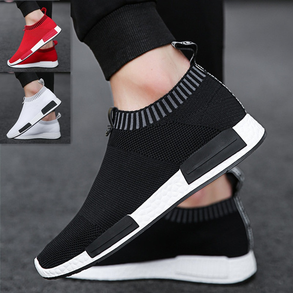 Men's Running Shoes Outdoor Slip On Sock Shoes Sports Casual Sneakers Fashion