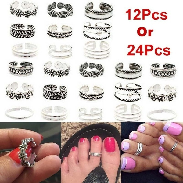 Toe Rings Pack For Women Silver Toe Finger Rings For Teen Girls Foot Toe  Rings Open Boho Jewelry For Summer Sandals Beach Her Gift | Fruugo SA