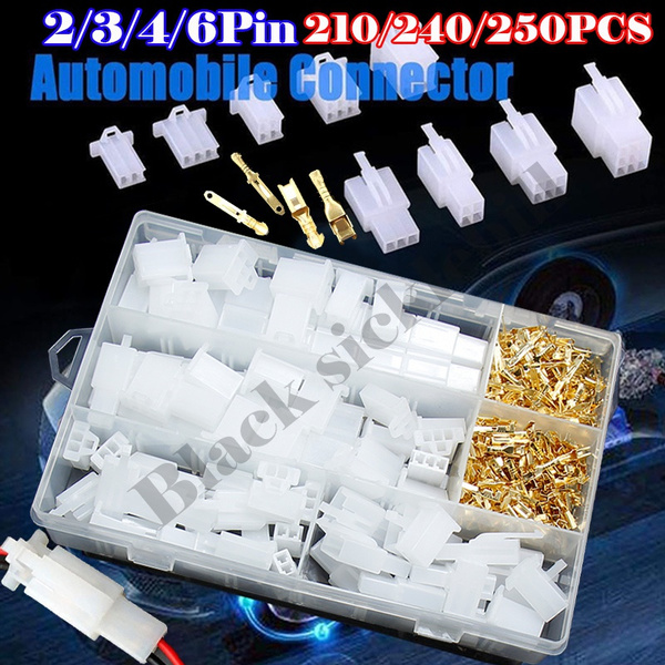 Automotive Electrical Terminals Kit 2 3 4 6 Pin Motorcycle Wire
