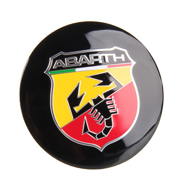 1 x 56.5mm ABARTH 500 Logo Car Wheel Center Hub Cap Badge Stickers