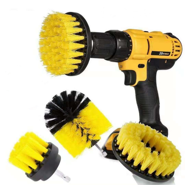 Electric Scrubber Brush Plastic Round Cleaning Brush For