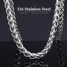 Steel, mens necklaces, Chain Necklace, keelchain
