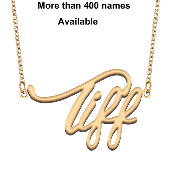 Girl's Dainty Tiff Name Necklace