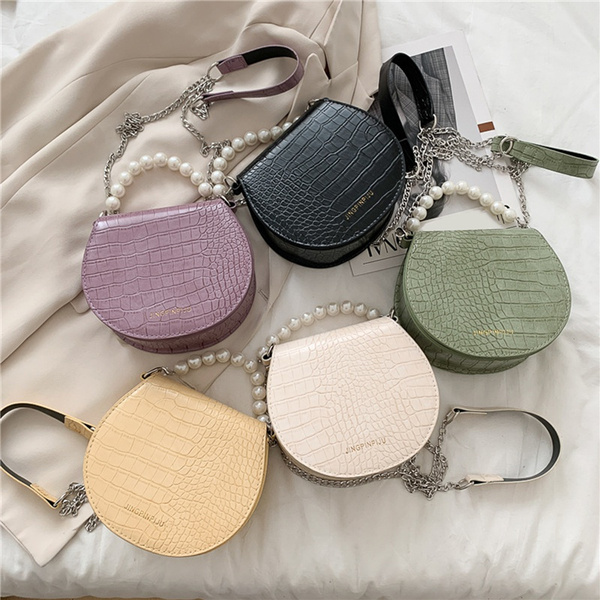 Mini Simple Solid Color Chain Shoulder Bag