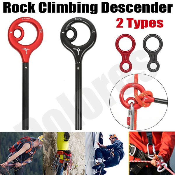 2 Type Professional 9-Ring Descende 150kg Descender Climbing 9