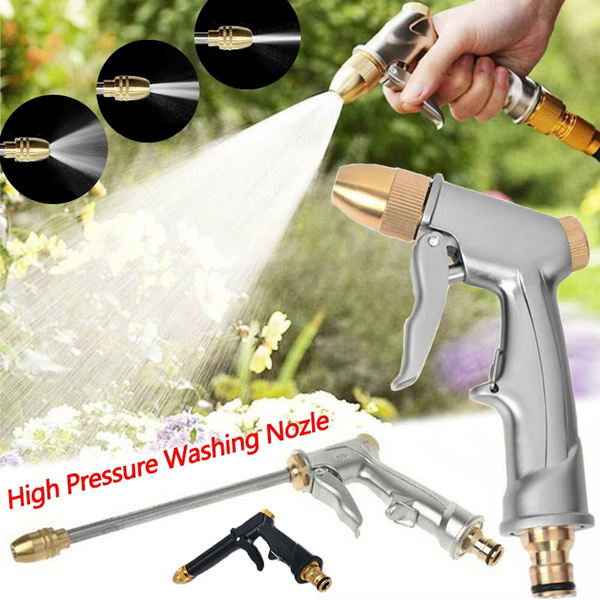 High Pressure Water Spray Gun Car Wash Metal Brass Nozzle Garden Hose  Sprayer