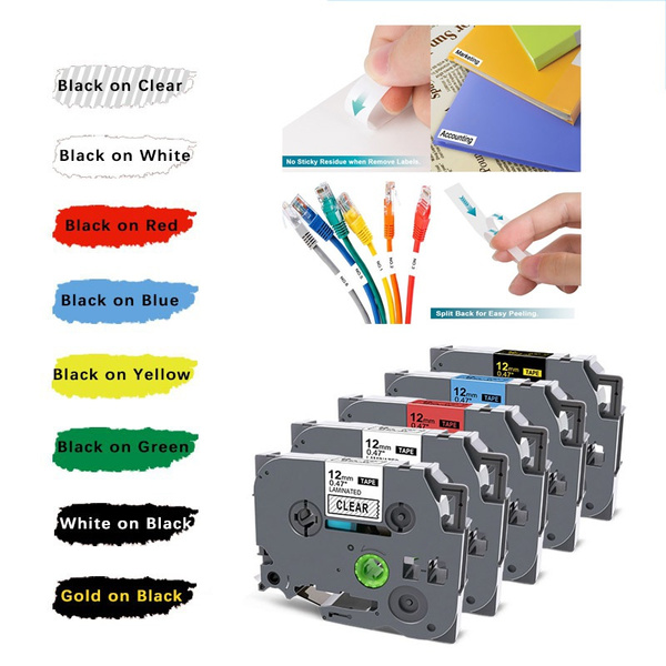 Compatible Brother P-touch Label Maker Tape TZe-231 TZE231 TZ-231 12mm 0.47, for Brother Ptouch PT-H110 PT-D210 | Wish
